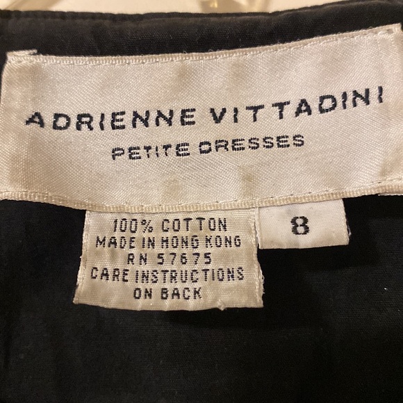 Adrienne Vittadini petite dresses - cotton-Size 8 - gold buckle details (unique) - Picture 4 of 7